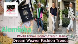 World travel Iconic jeans from Alembika