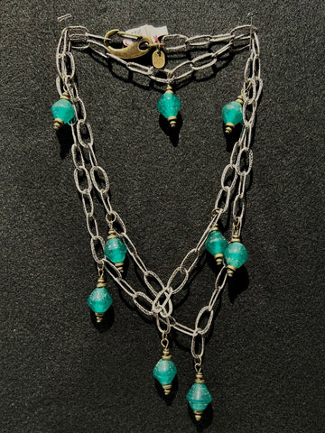 Indonesian Glass Beads Necklace