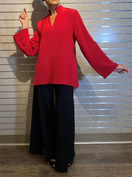 Red Silk Tunic
