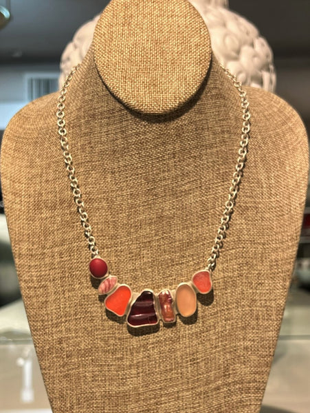 Fire Red Solid Necklace
