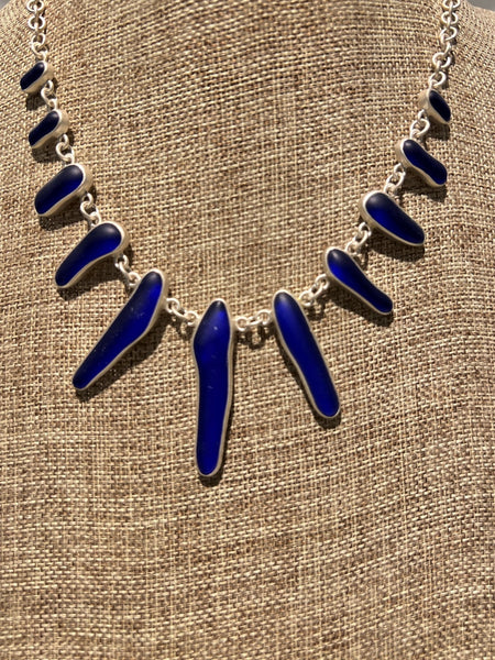 Cobalt Blue Link Necklace