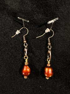 Brown Freshwater Pearl Earrings